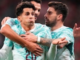 Joao Cancelo celebra su anotación frente a Dinamarca.