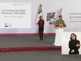 Alejandro Svarch, director del IMSS-Bienestar, esta mañana en Palacio Nacional.