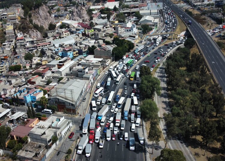 Bloqueos en Ecatepec.