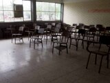 Salones de clases siguen vacíos por la suspensión de labores a nivel nacional.