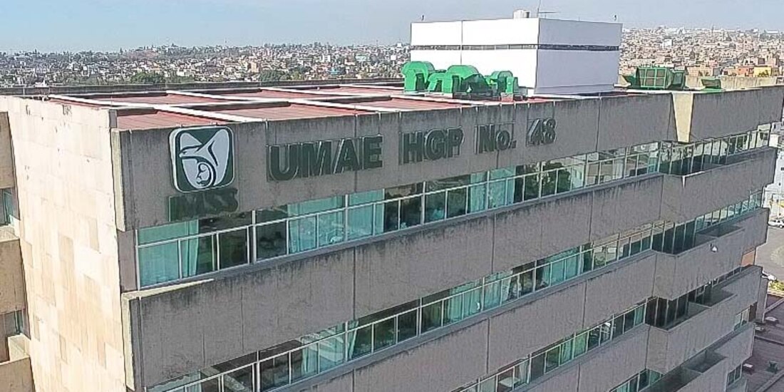 Vista área del hospital de Gineco-pediatría del IMSS, en León.
