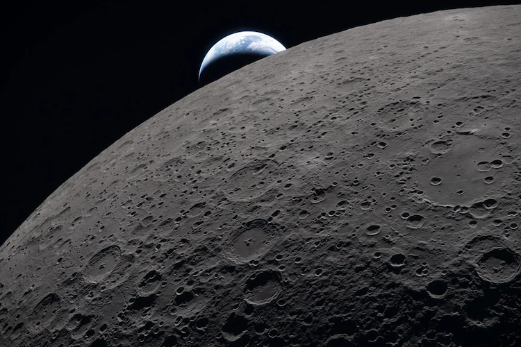 Una imagen de la Luna capturada por la misión Artemis II.