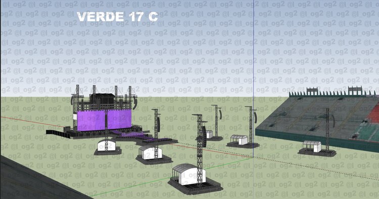 Vista de la sección Verde C del Foro Sol