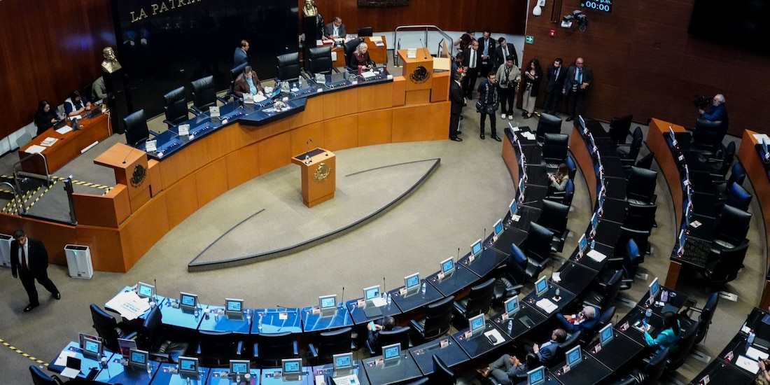 Una imagen ilustrativa del Pleno del Senado de la República.