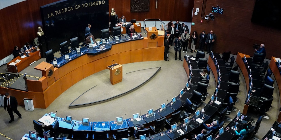 Una imagen ilustrativa del Pleno del Senado de la República.