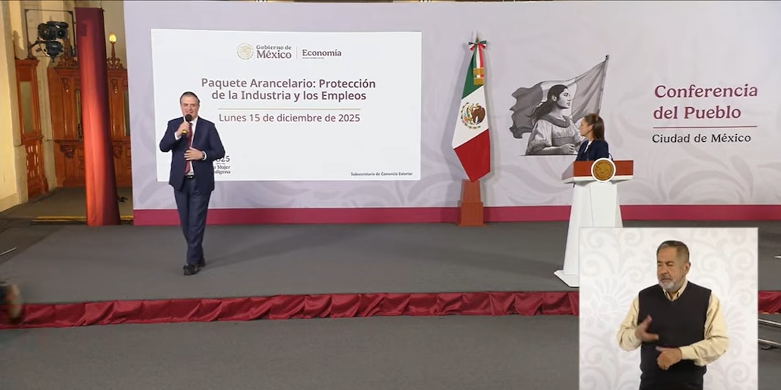 Marcelo Ebrard, este lunes en Palacio Nacional.