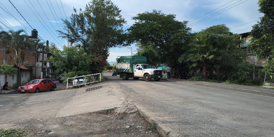 Aspecto de uno de los bloqueos registrados el sábado en Michoacán.