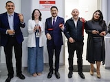 Martí Batres inaugura consultorio médico del ISSSTE en Tarímbaro, Michoacán.