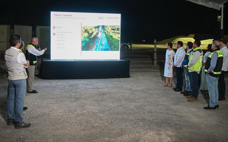 Ampliación de la carretera Macuspana-Escárcega, lista entre 2027 y 2028, estima la Presidenta Claudia Sheinbaum.