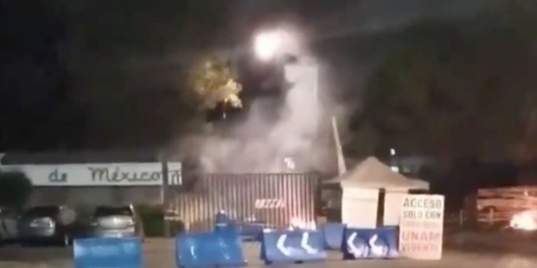 Quemas dentro de CU, el 18 de septiembre de 2020.