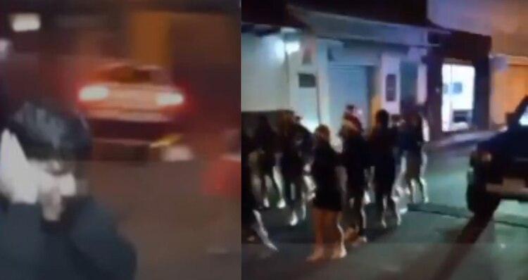 Un automovilista atropelló a varias personas en Michoacán.