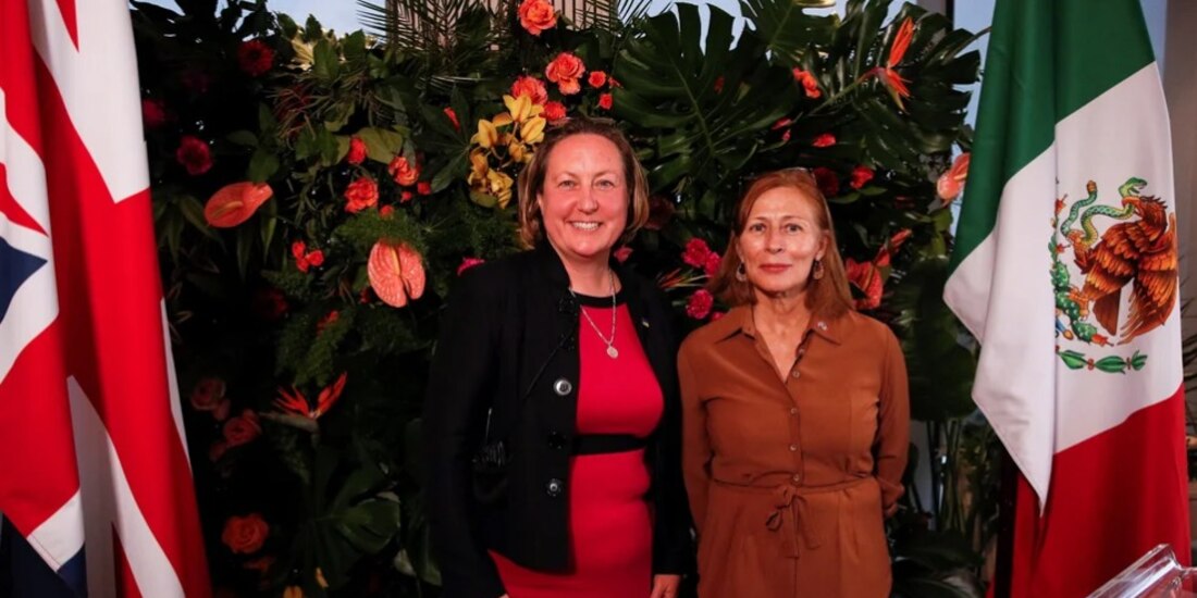 Tatiana Clouthier y Anne-Marie Trevelyan se reunieron en mayo cuando dio inicio la negociación formal del Tratado de Libre Comercio. 
