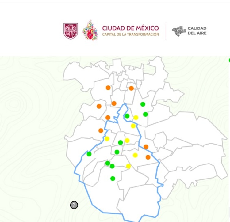 Mapa del Valle de México.