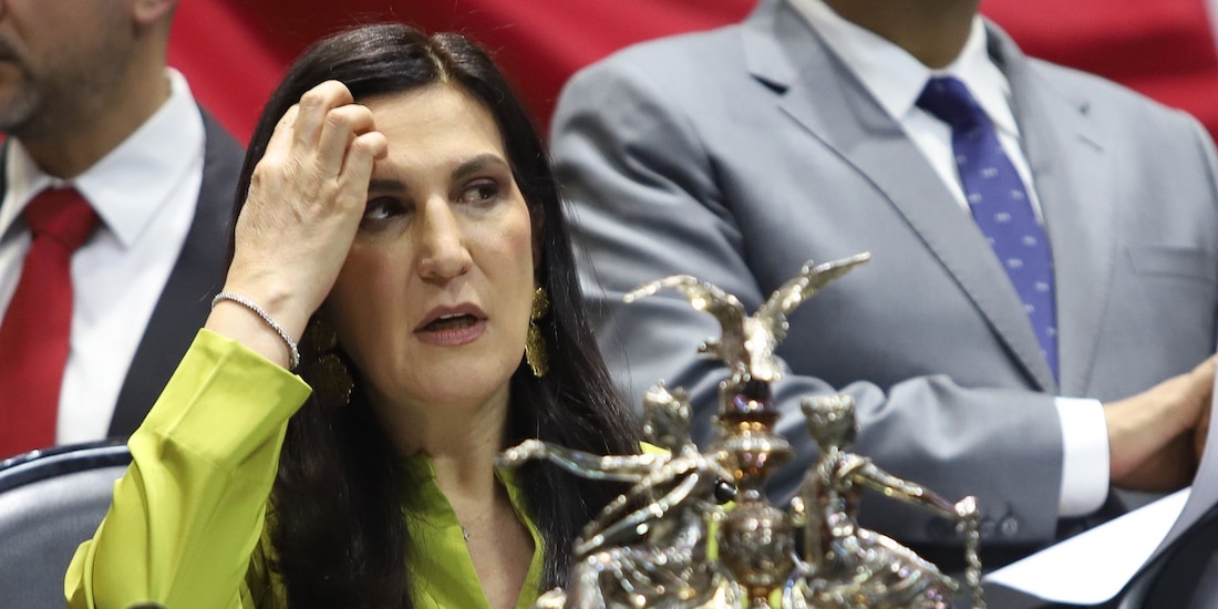 Kenia López Rabadán, presidenta de la Mesa Directiva de la Cámara de Diputados