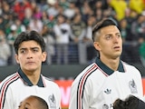 Jugadores de la Selección Mexicana antes del partido ante Colombia