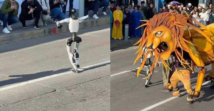 Puesta en escena al comienzo del Desfile León 2026