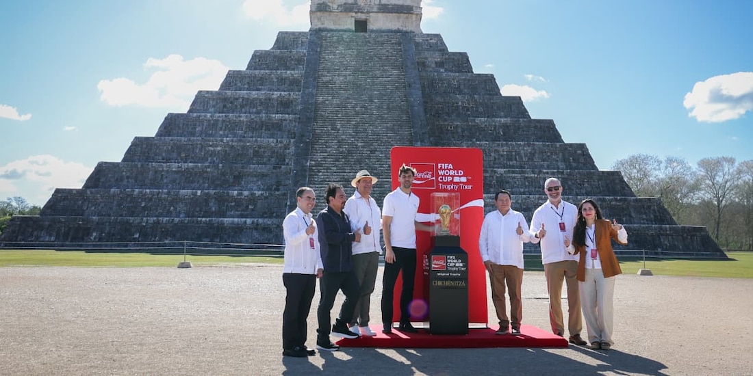 Joaquín Díaz Mena, Hugo Sánchez y Fernando Llorente encabezan el evento mundialista en Yucatán.