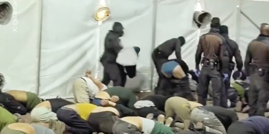 Ben Gvir publica video en el que se burla de activistas detenidos de la flotilla.