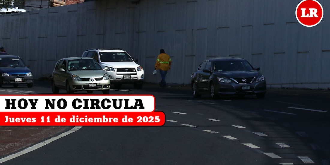 Conoce cómo aplica el Hoy No Circula este jueves 11 de diciembre de 2025 en la Zona Metropolitana del Valle de México.