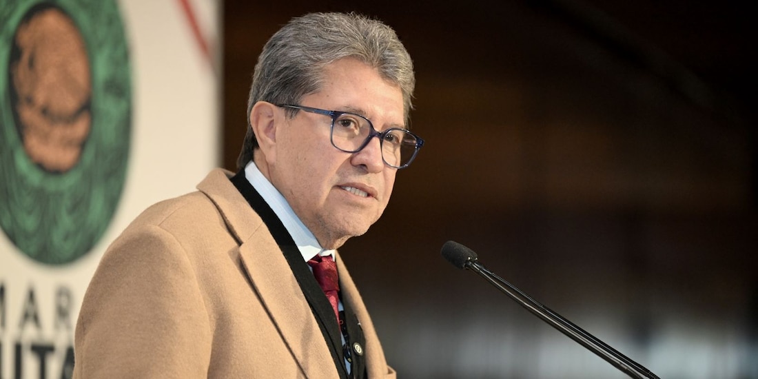 El diputado Ricardo Monreal, en una conferencia de prensa.