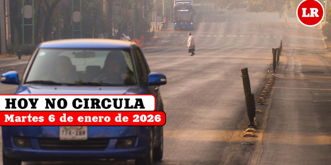 Te decimos cómo aplica el Hoy No Circula este martes 6 de enero de 2026 en la Ciudad de México y el Estado de México.