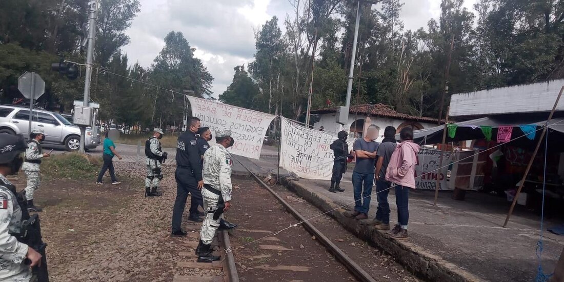 La Secretaría de Seguridad Pública de Michoacán informó que no fue necesario el uso de la fuerza para el desbloqueo de vías férreas en Uruapan y Pátzcuaro