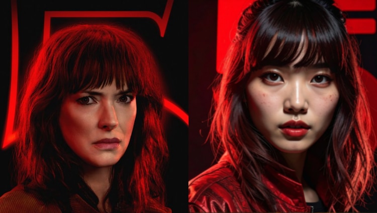 Póster original y póster de IA de Stranger Things 5