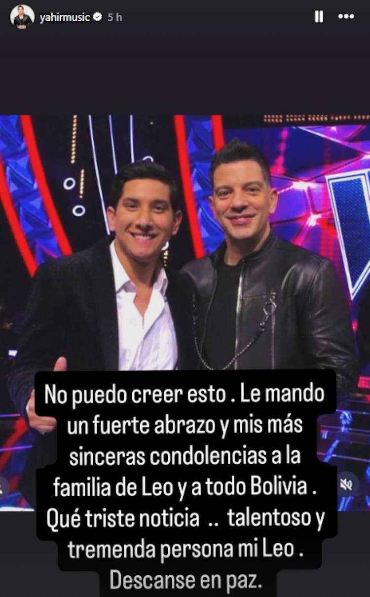 Yahir se despide de Leo Rosas