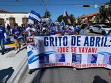 Nicaragüenses residentes de diversos países se manifestaron en contra de las elecciones de este domingo