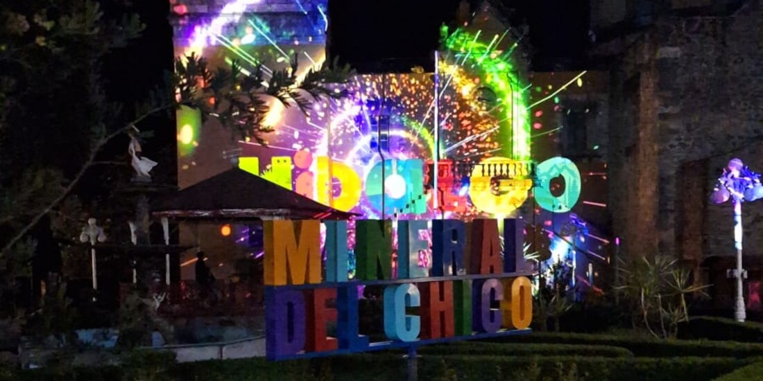 Videomapping en Mineral del Chico, Hidalgo.