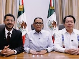 Martí Batres, Rosa Icela Rodríguez y Mario Delgado