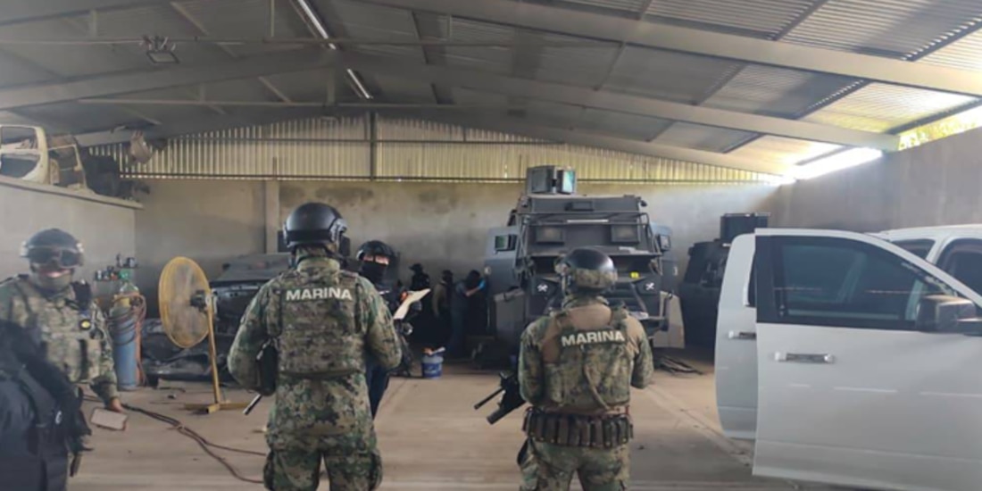 Acción de seguridad en Michoacán.