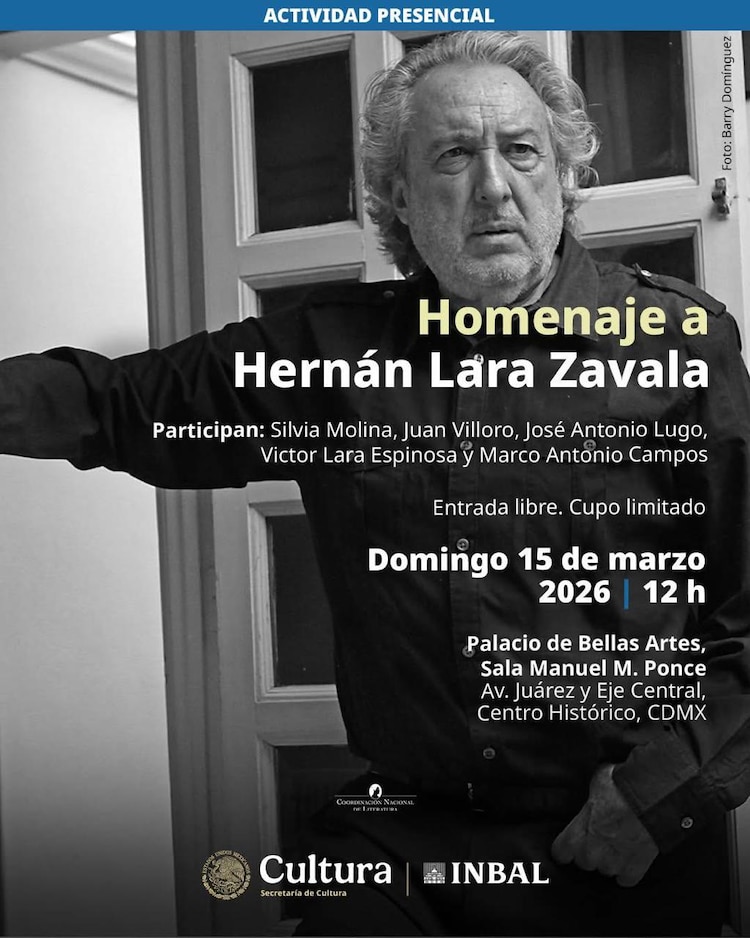 Homenaje al escritor Hernán Lara Zavala