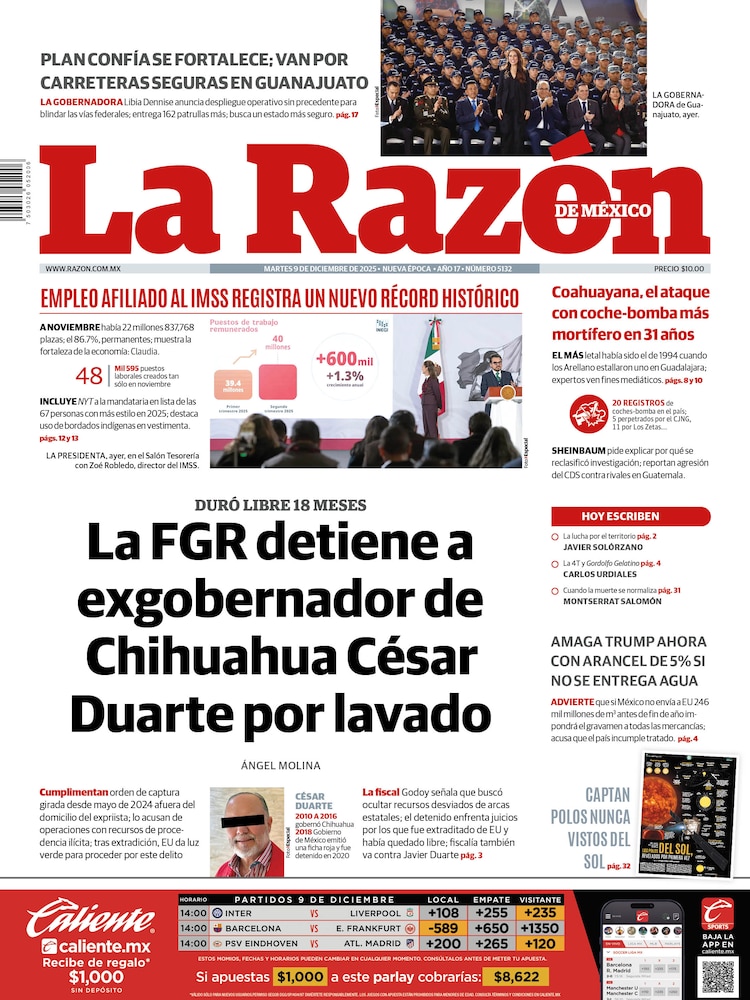 La Razón 09 Diciembre 2025