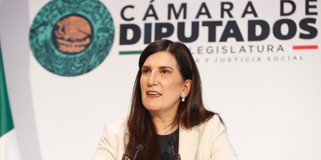 Kenia López Rabadán, presidenta de la Mesa Directiva de la Cámara de Diputados