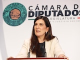 Kenia López Rabadán, presidenta de la Mesa Directiva de la Cámara de Diputados
