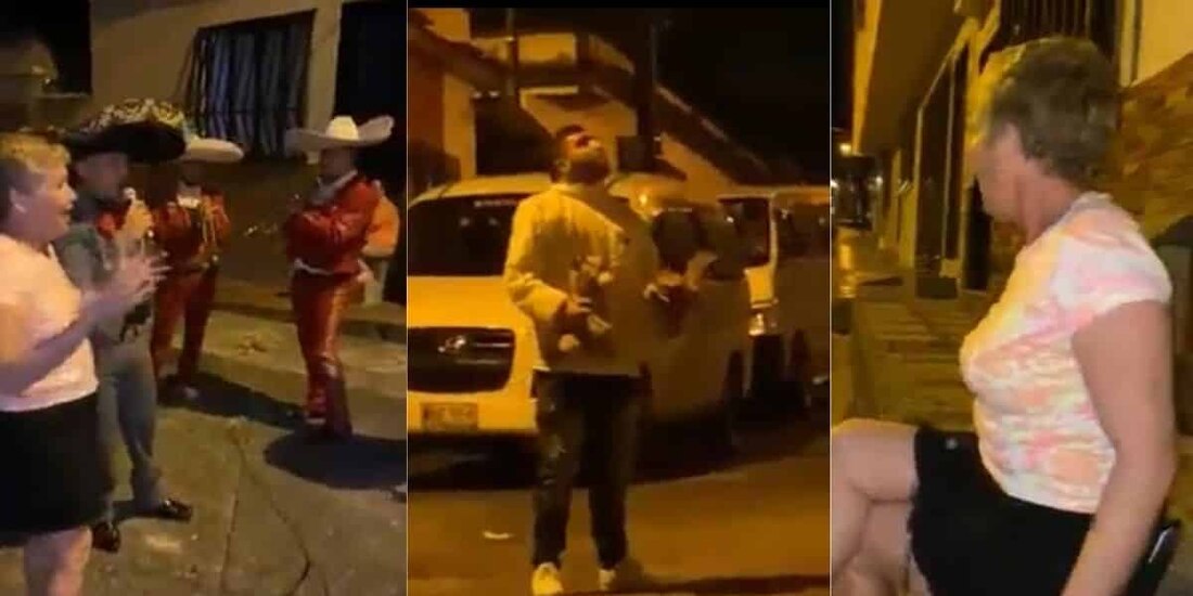 Un hombre llevó serenata a su novia y lo encontró con otro