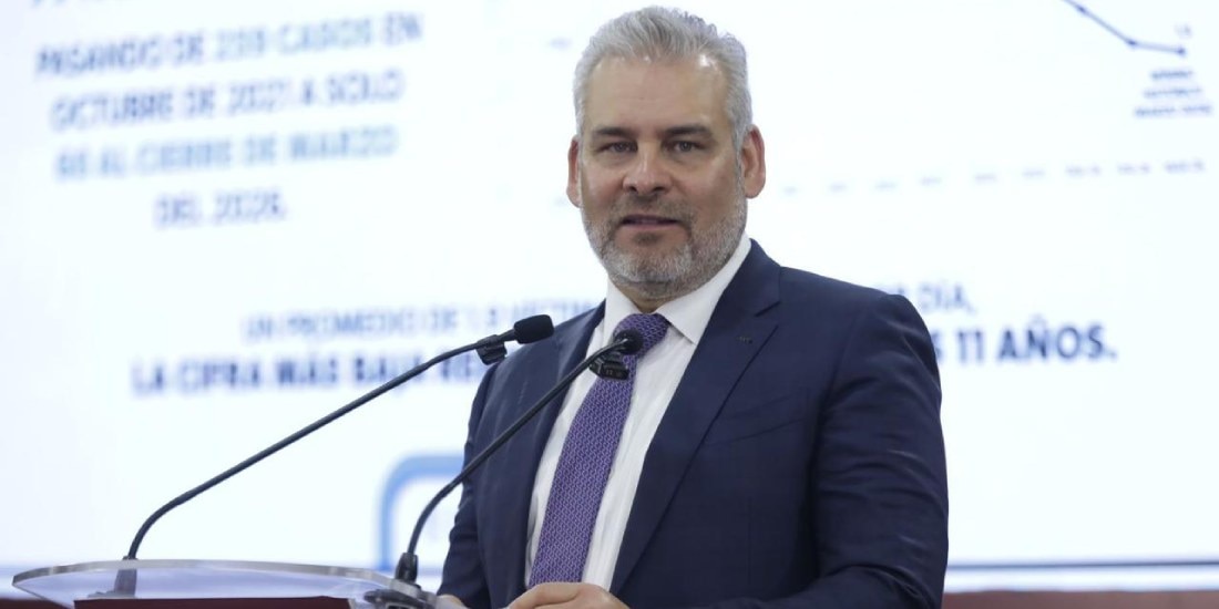 Cae 77% el homicidio en Michoacán: marzo registra su cifra más baja en 11 años.