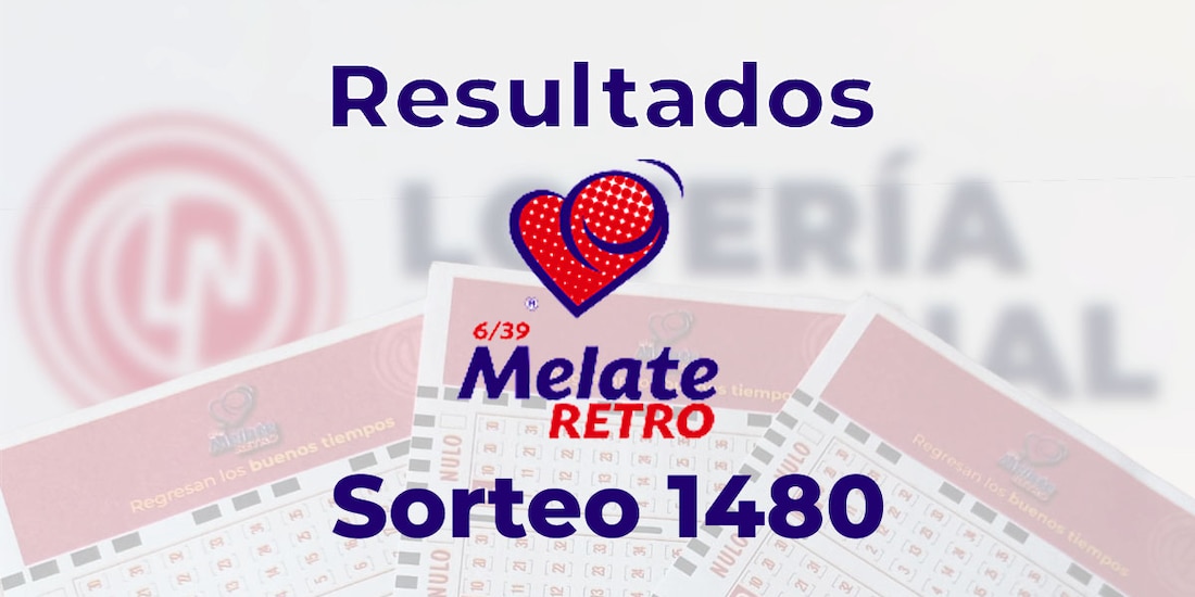 Resultados del Melate Retro 1480.