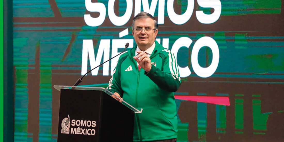 Marcelo Ebrard, ayer en conferencia de prensa