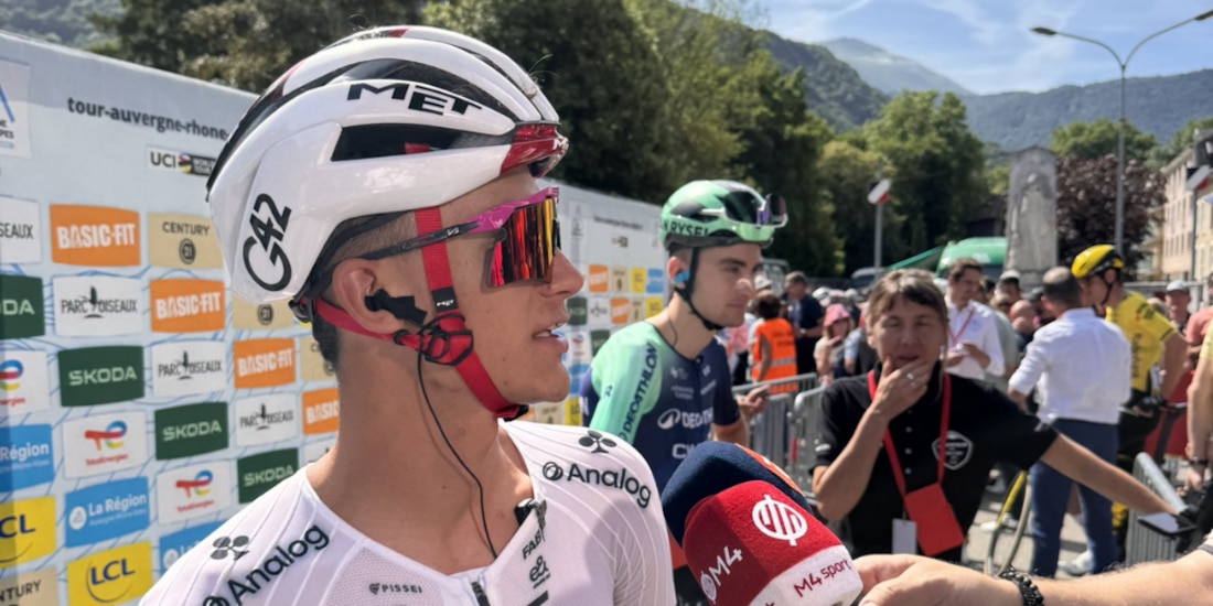 Isaac del Toro comienza su participación en el The Tour Auvergne-Rhône-Alpes