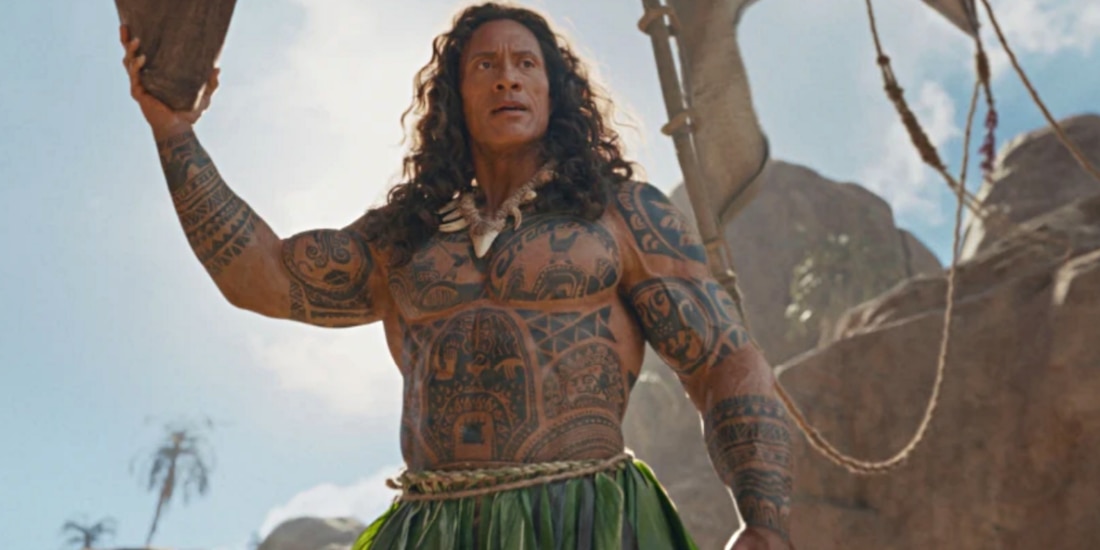 Dwayne Johnson como Maui en una escena de 'Moana'