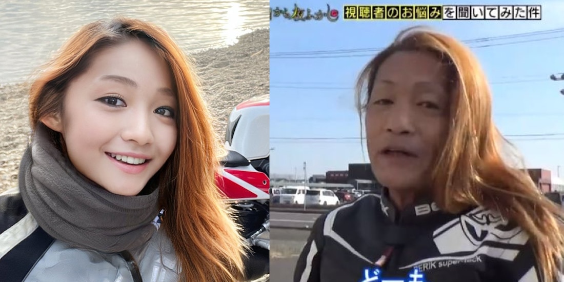 La joven influencer de motos en realidad era un hombre de 50 años