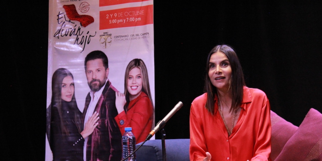 La actriz Natalia Ramírez, en La Teatrería, el miércoles pasado.