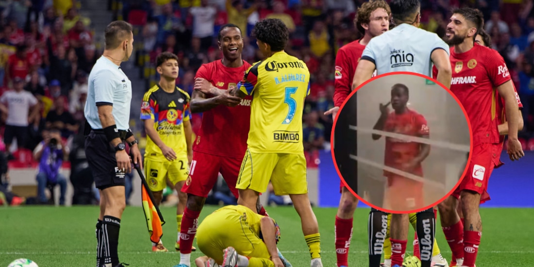 Helinho salió muy molesto del partido ante el América.