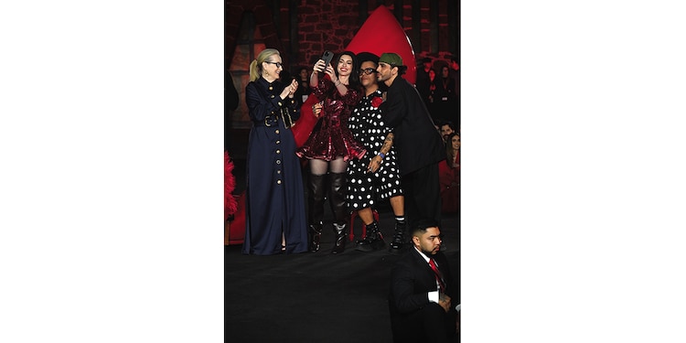 Aprovecharon para las selfies.