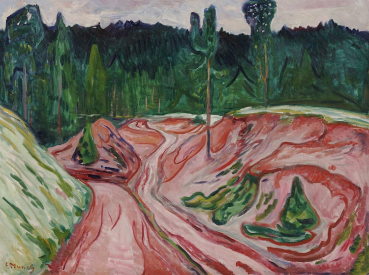 Bosque de Turingia (1904), de Edvard Munch.