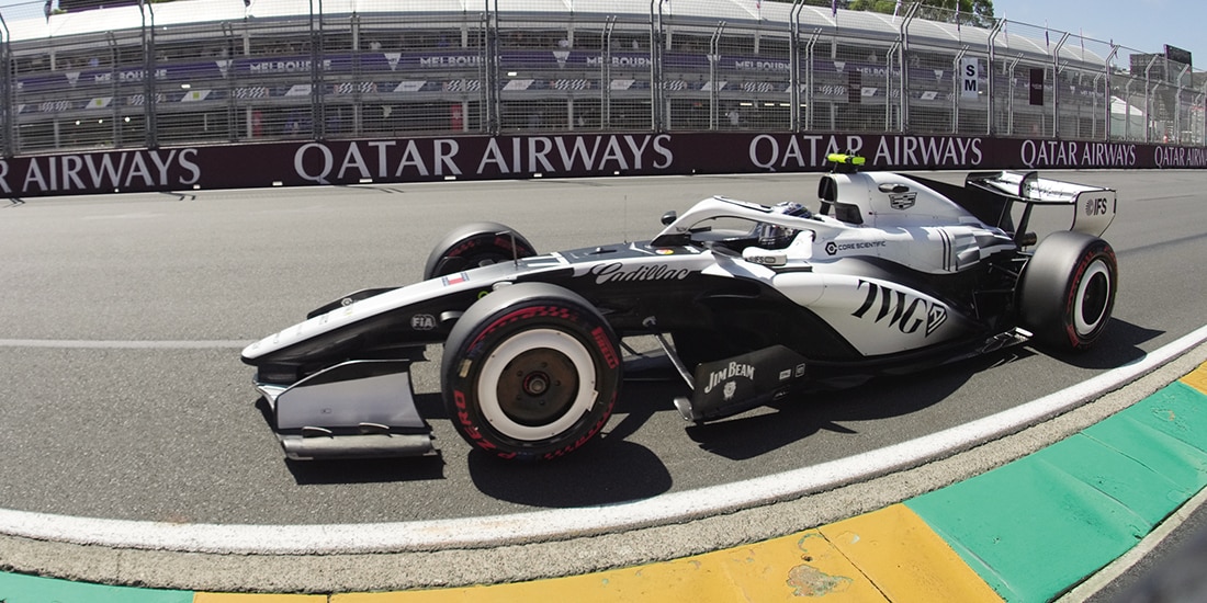 El monoplaza del mexicano el fin de semana durante el Gran Premio de Australia.