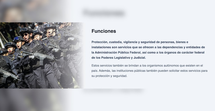 Funciones del Servicio de Protección Federal