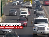 Te contamos todo sobre el Hoy No Circula para este miércoles 29 de abril de 2026.